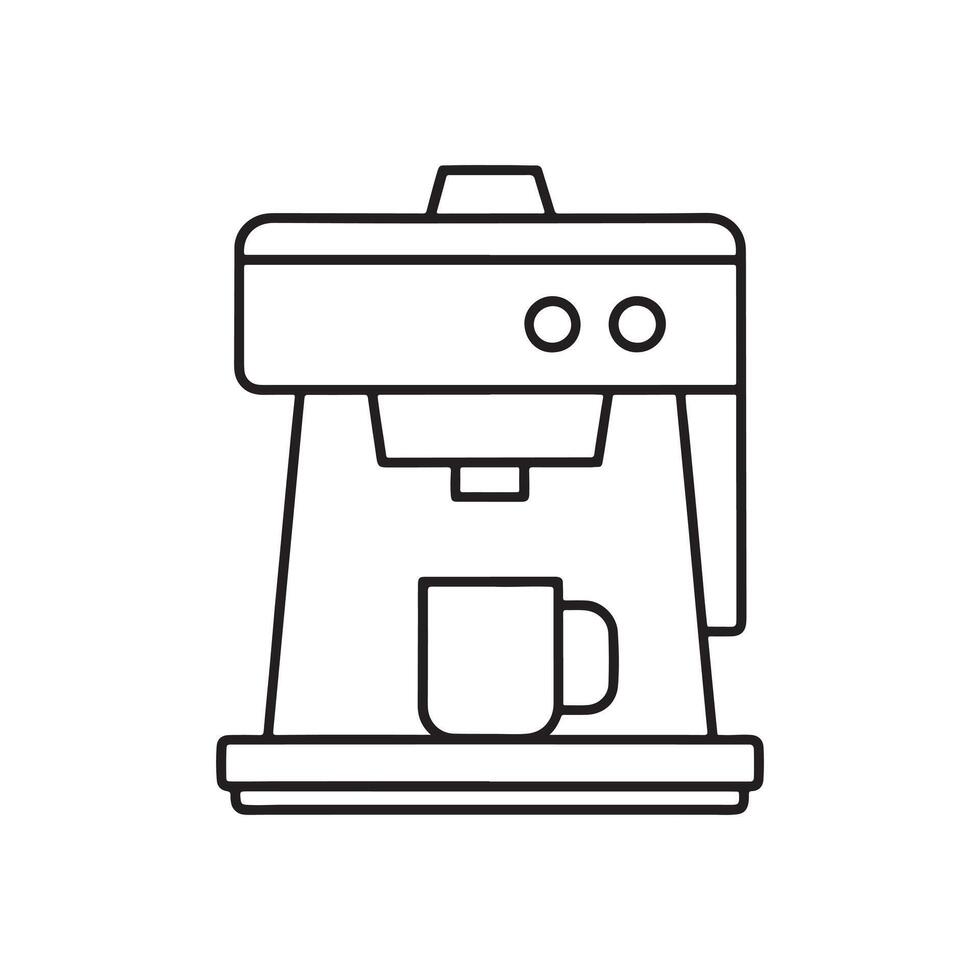 coffee machine graphic. vector