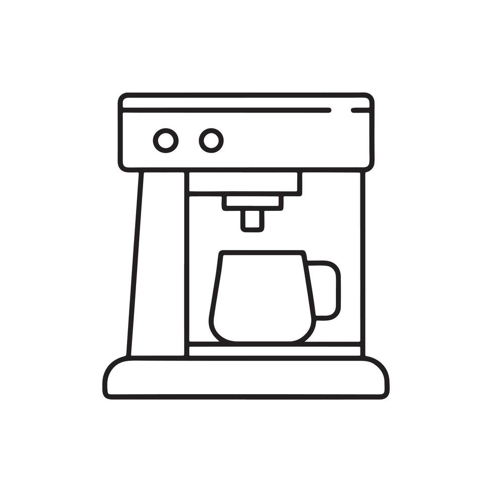 coffee maker illustration. vector