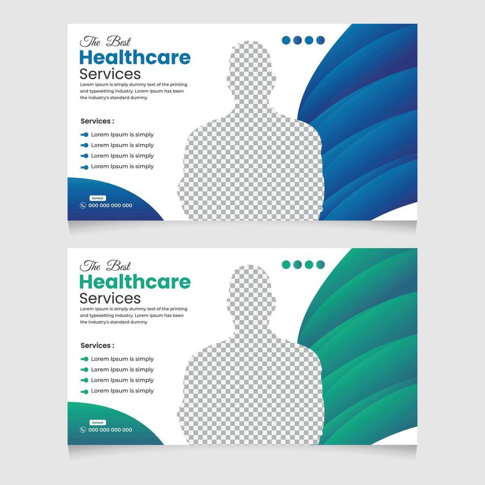 Creative corporate web banner thumbnail, business concept and thumbnail Design vector