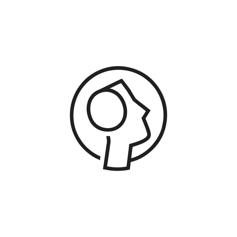 black line contact icon design vector