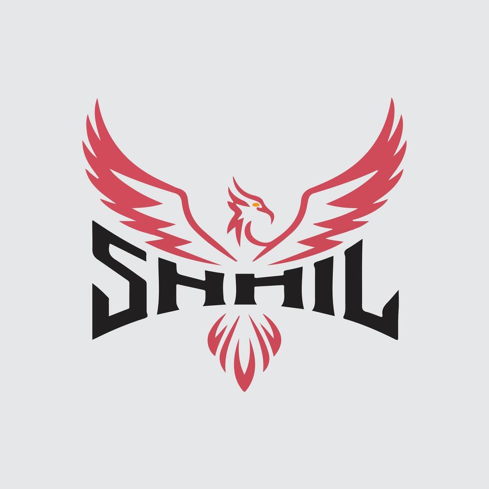 new phoenix mascot logo design vector