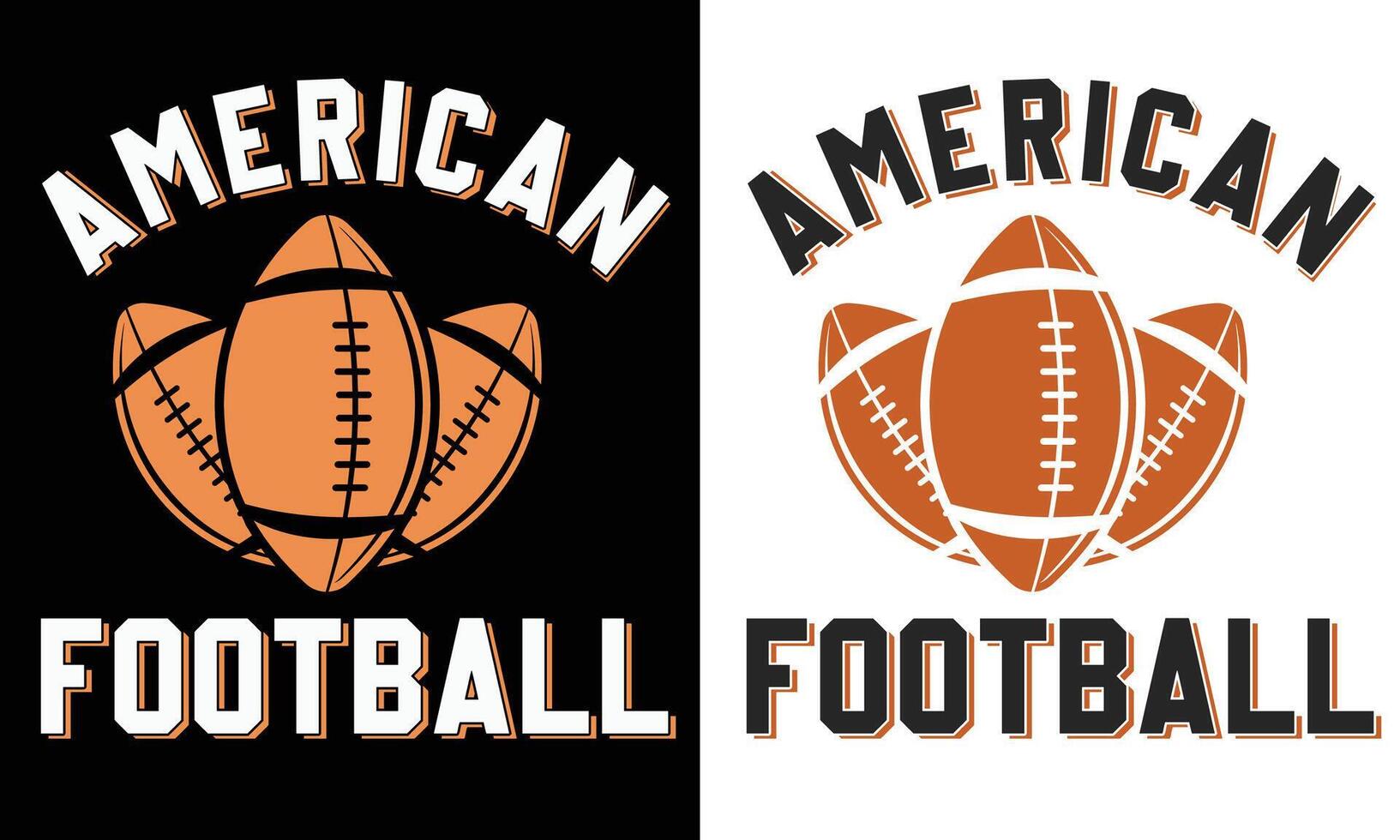 American Football Typography For Football Lover vector