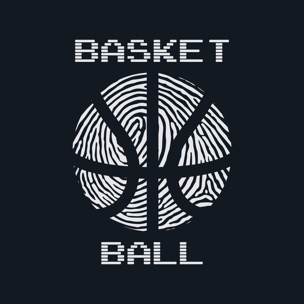 Basketball illustration and typography, perfect for t-shirts, hoodies, prints etc vector