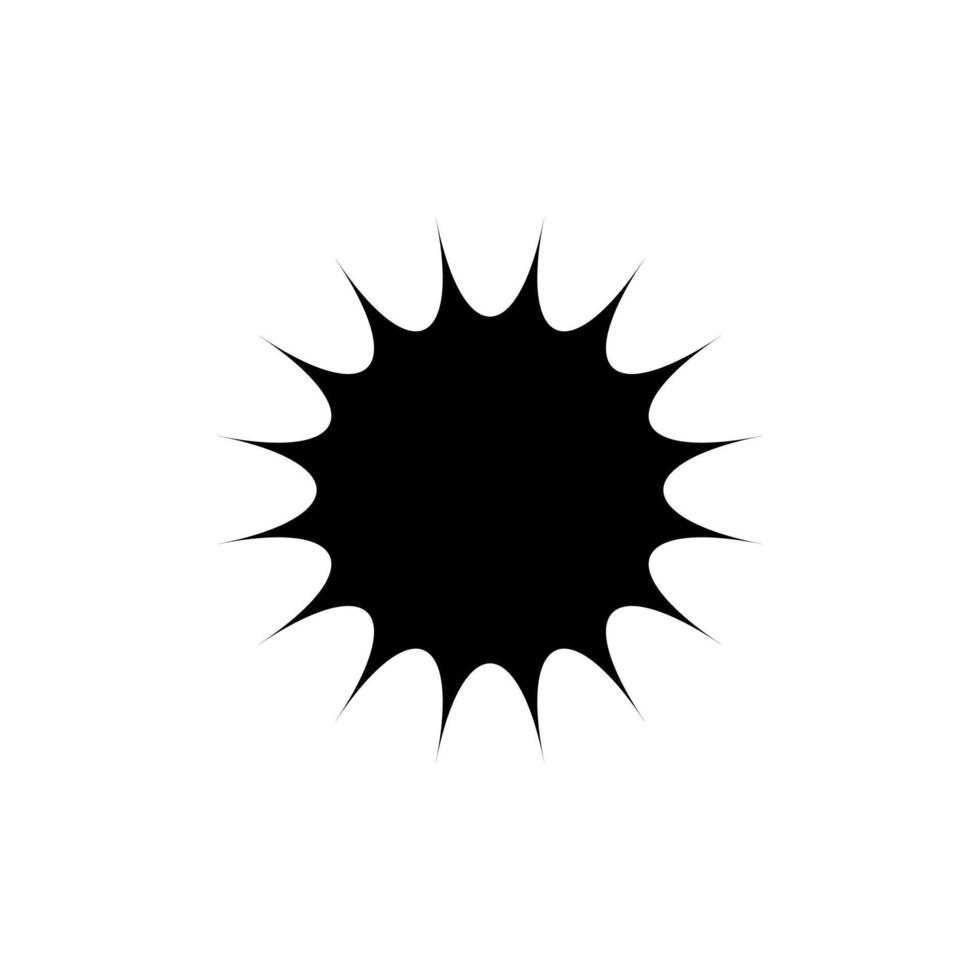 Starburst, sunburst price tag, label. Empty, blank price flash for promotion, marketing, sales concept vector