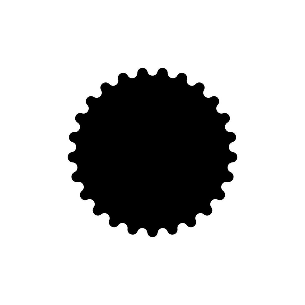 Sunburst icon badge tag. Starburst black promo banner design element Empty sale label vector