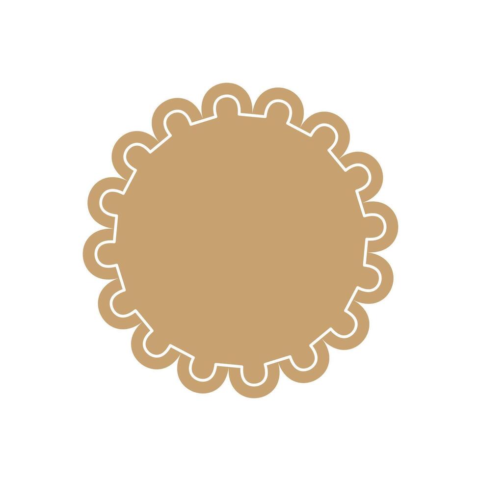 beige shape starburst icon, sunburst badge sale. Design element Empty tag stamp price vector
