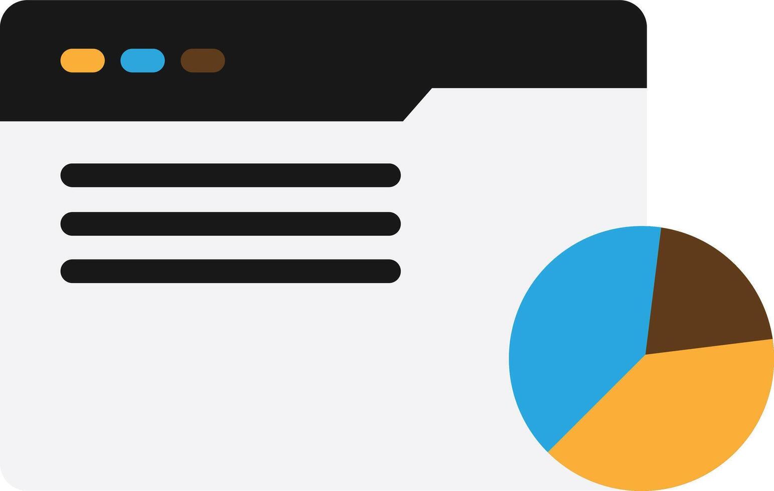 Pie Chart Graph vector
