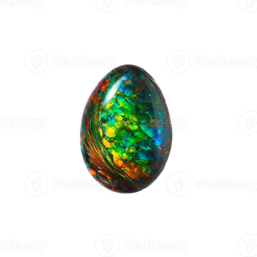 Opal A mesmerizing opal stone showing a play of colors with blues greens and reds png