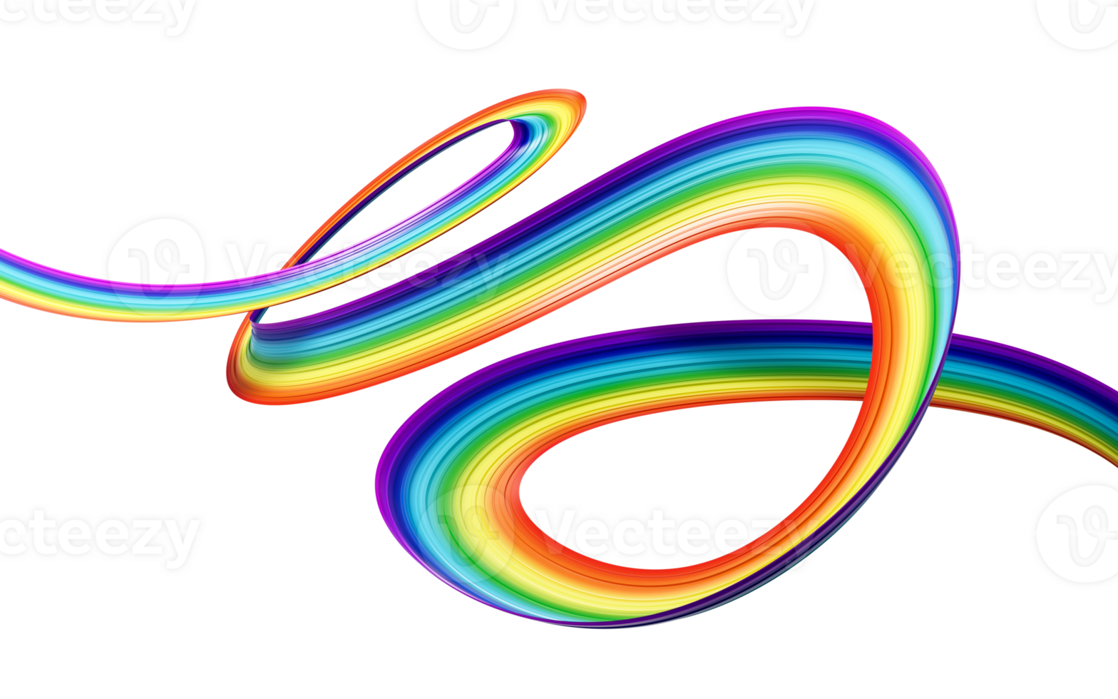 3d Flag Of Rainbow 3d Waving Ribbon Flag, 3d Illustration png