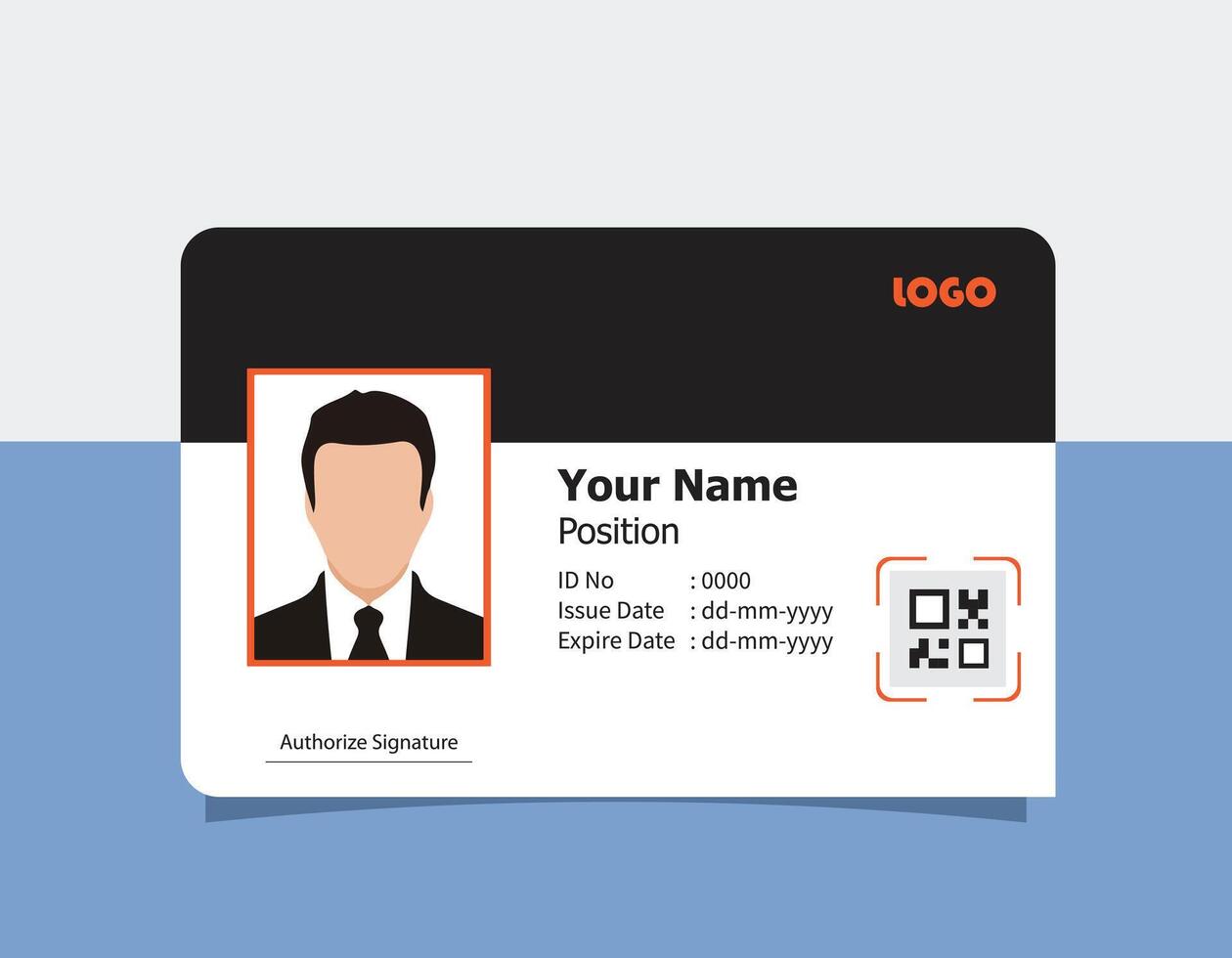 Creative ID Card Templates for Corporate Identity vector