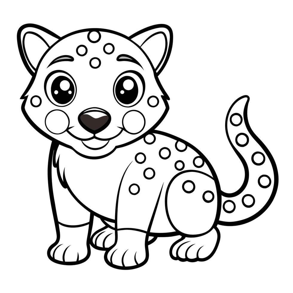 Connect the Dots Adventure with a Charming Tiger Quoll vector
