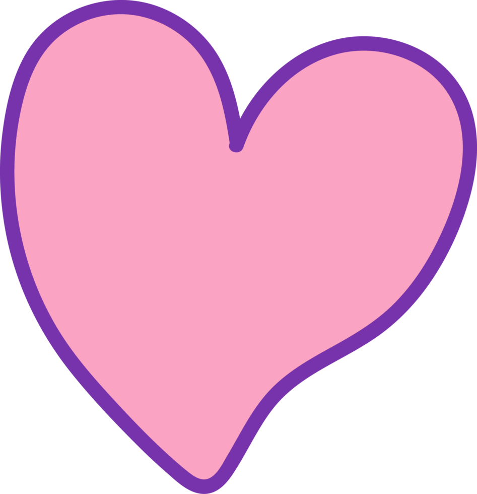 cute heart illustration png