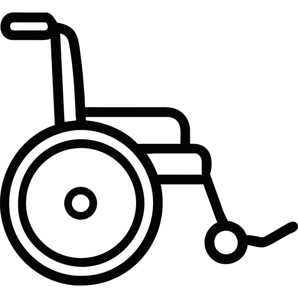 Wheelchair icon isolated png