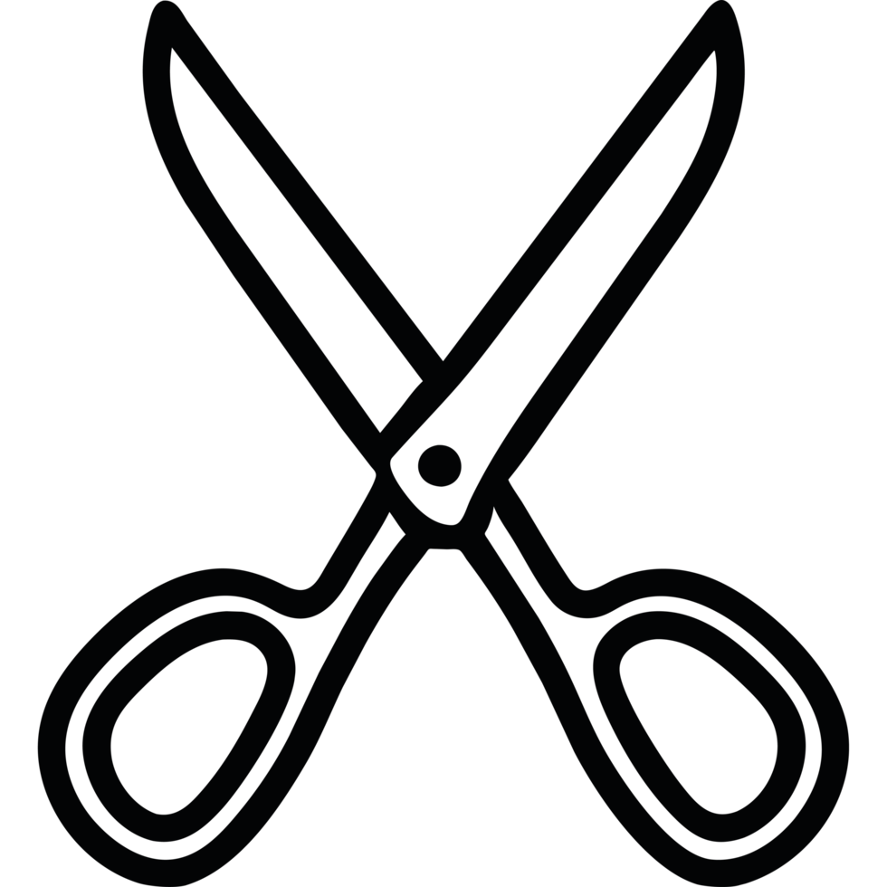 scissors icon illustration isolated png