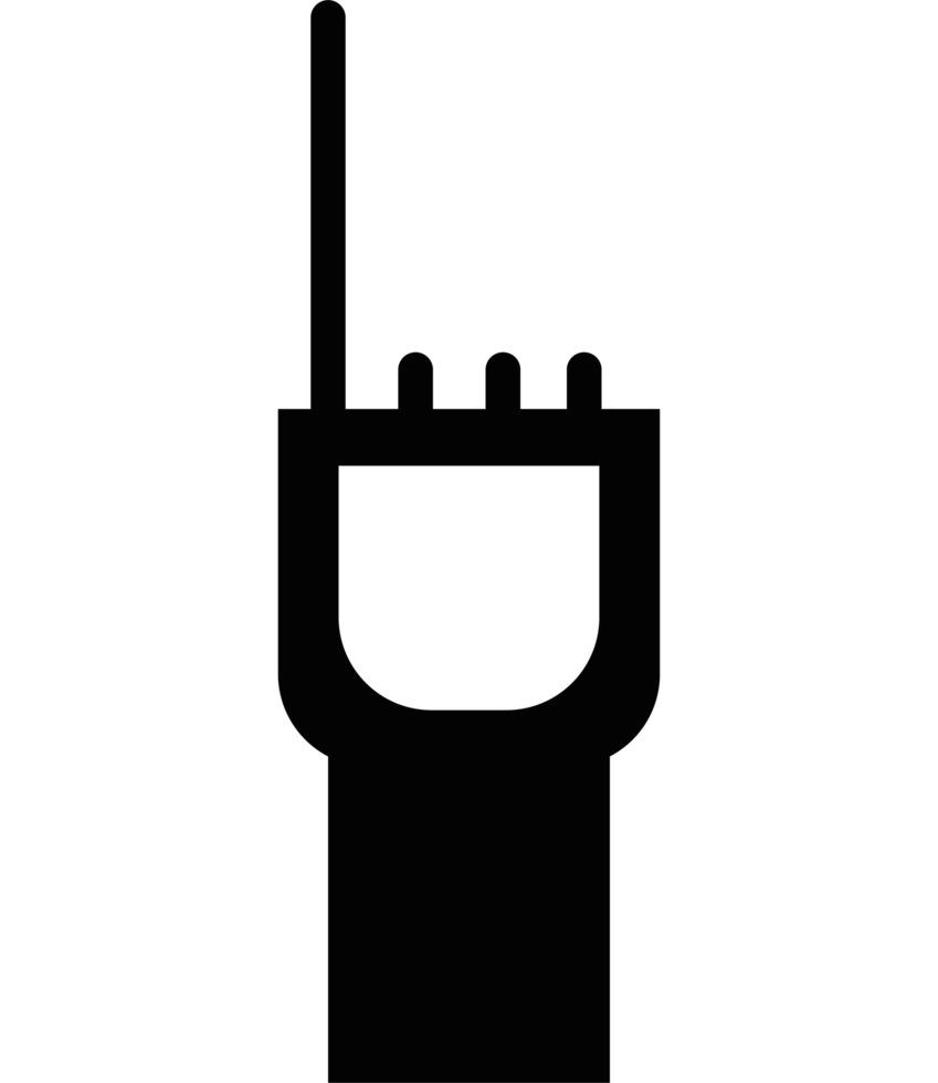 police radio field outline icon. png