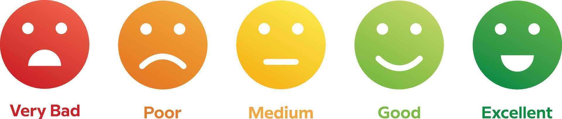Smile rate icon for business vector