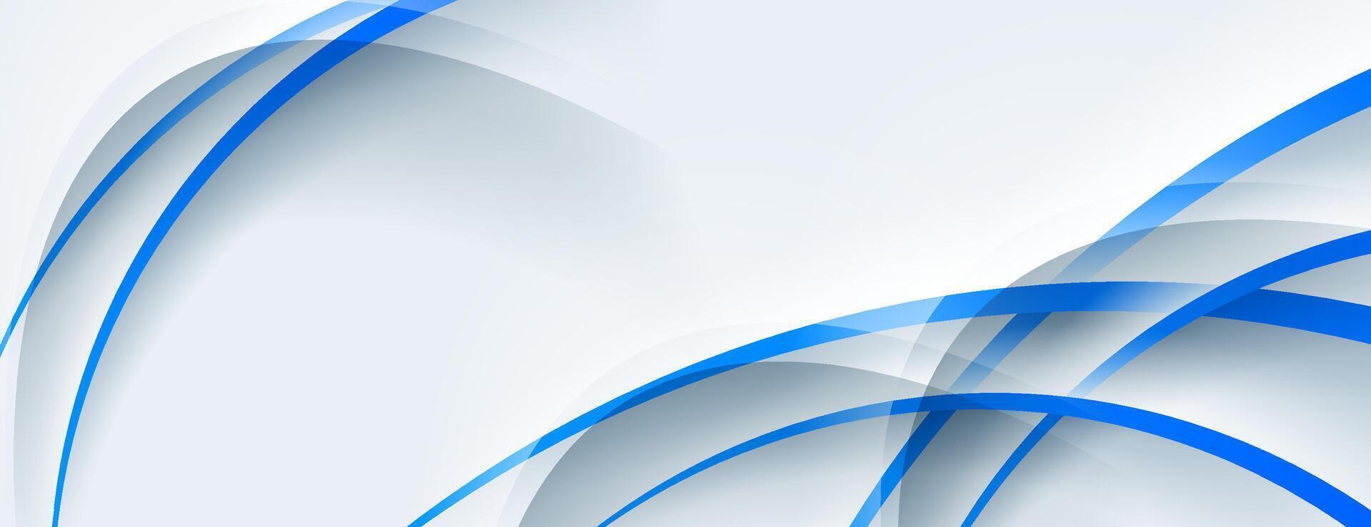 white and blue lines abstract background vector