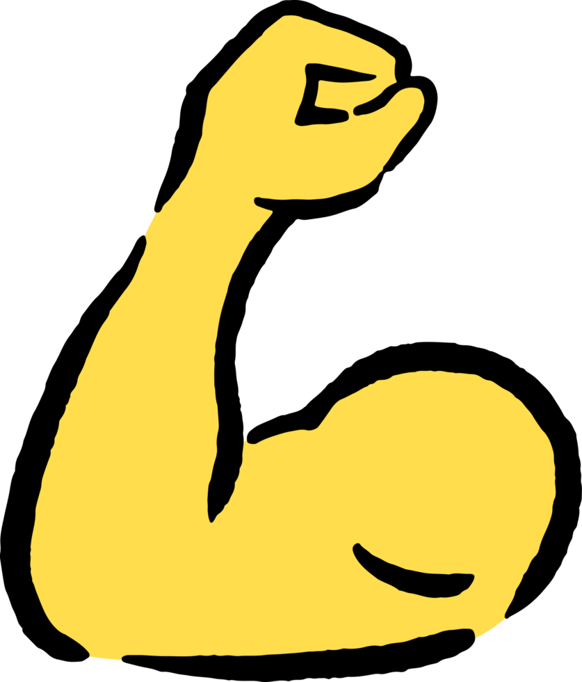 arm muscle clipart emoji icon png