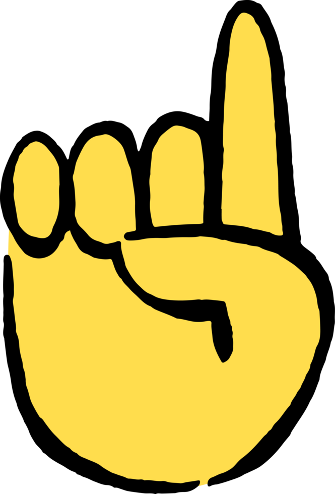 index pointing up clipart emoji icon png