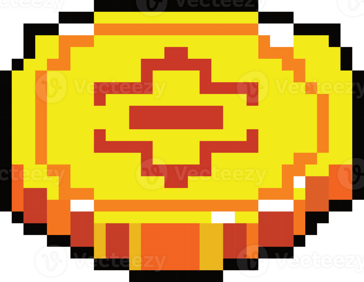 Pixel Gold Coin png