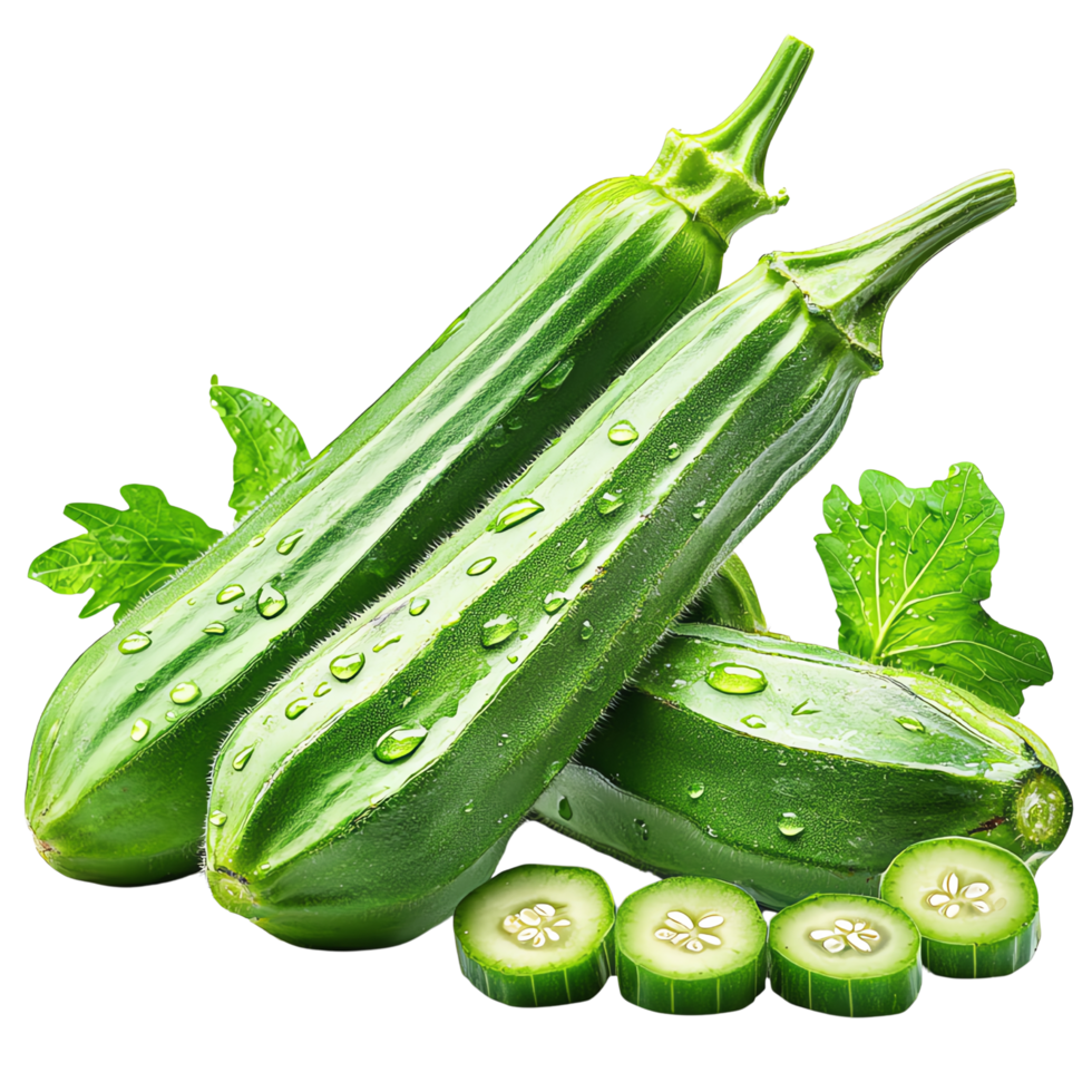 vers courgettes met water druppels png
