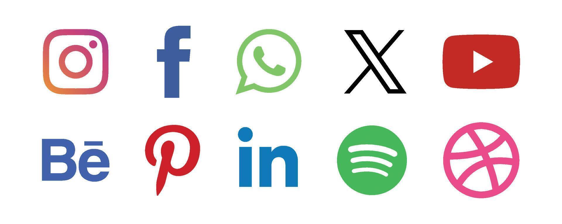Free Social Media Icons Set vector