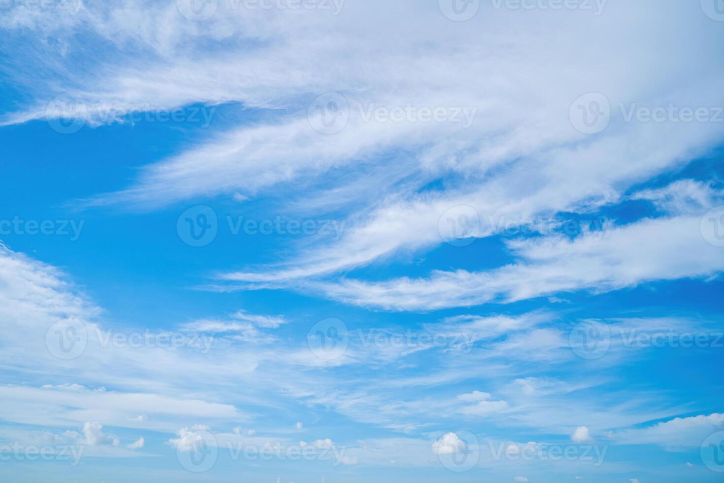 Beautiful view of blue sky with clouds at sunrise. Partly cloudy.Background cloud summer. Cloud summer. Sky cloud clear with sunset. Natural sky cinematic beautiful yellow and white texture background photo