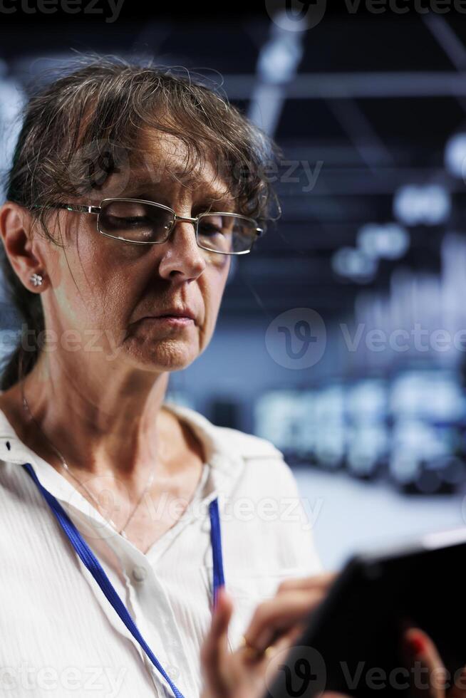 Skillful specialist in high tech place providing computing resources needed for AI to process extensive datasets for training. Server mainframes storing datasets used for machine learning, close up photo