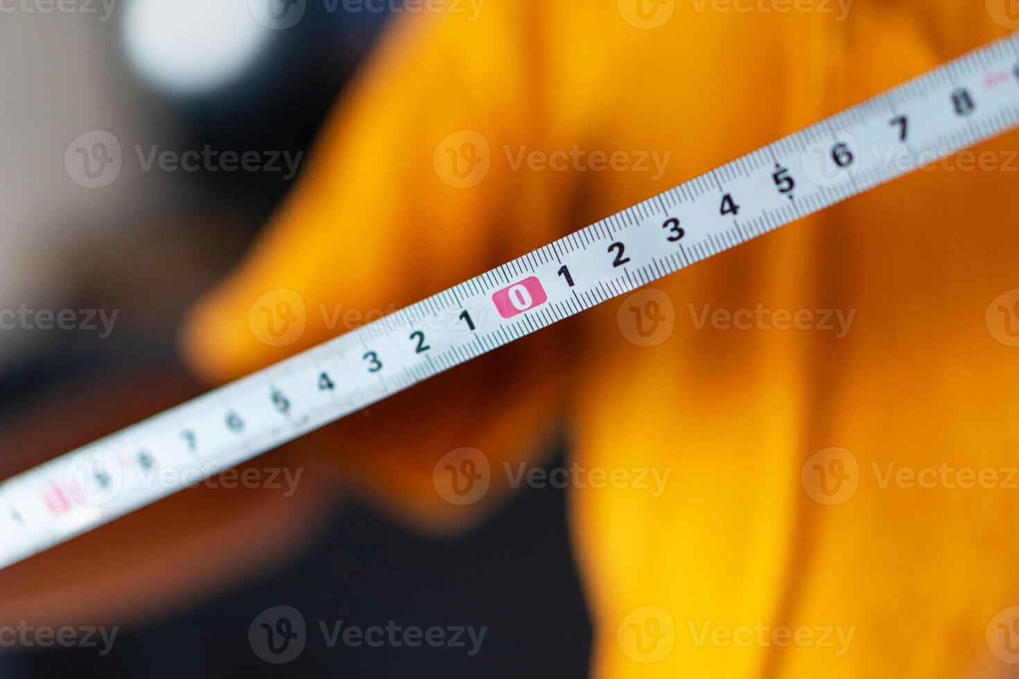 Close-up of Measuring Tape in Use photo