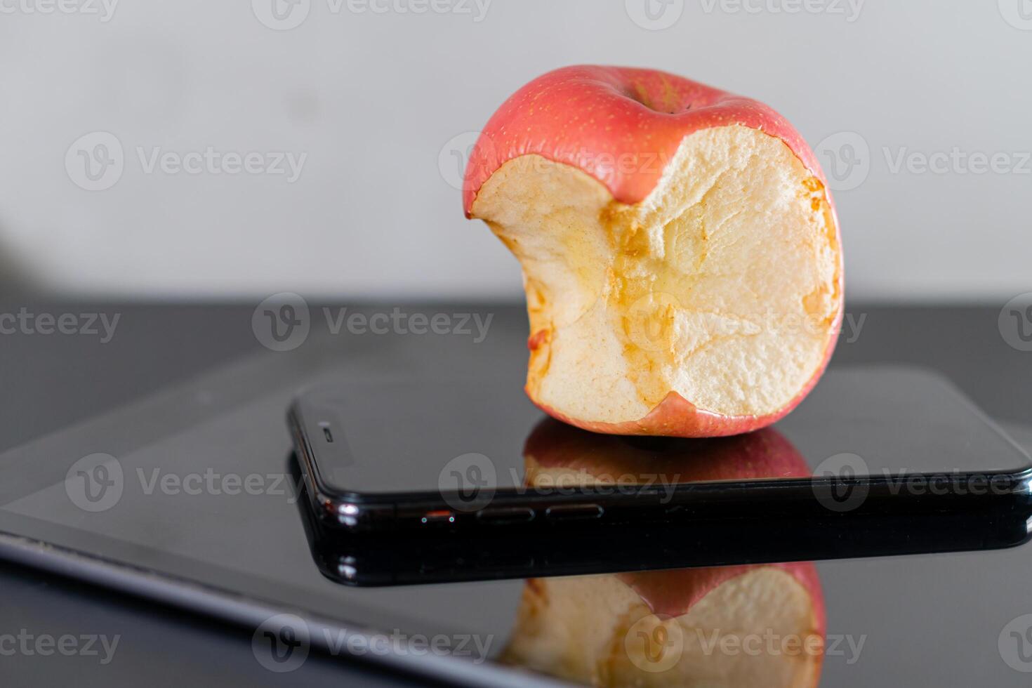 Bitten Apple on Smart phone photo