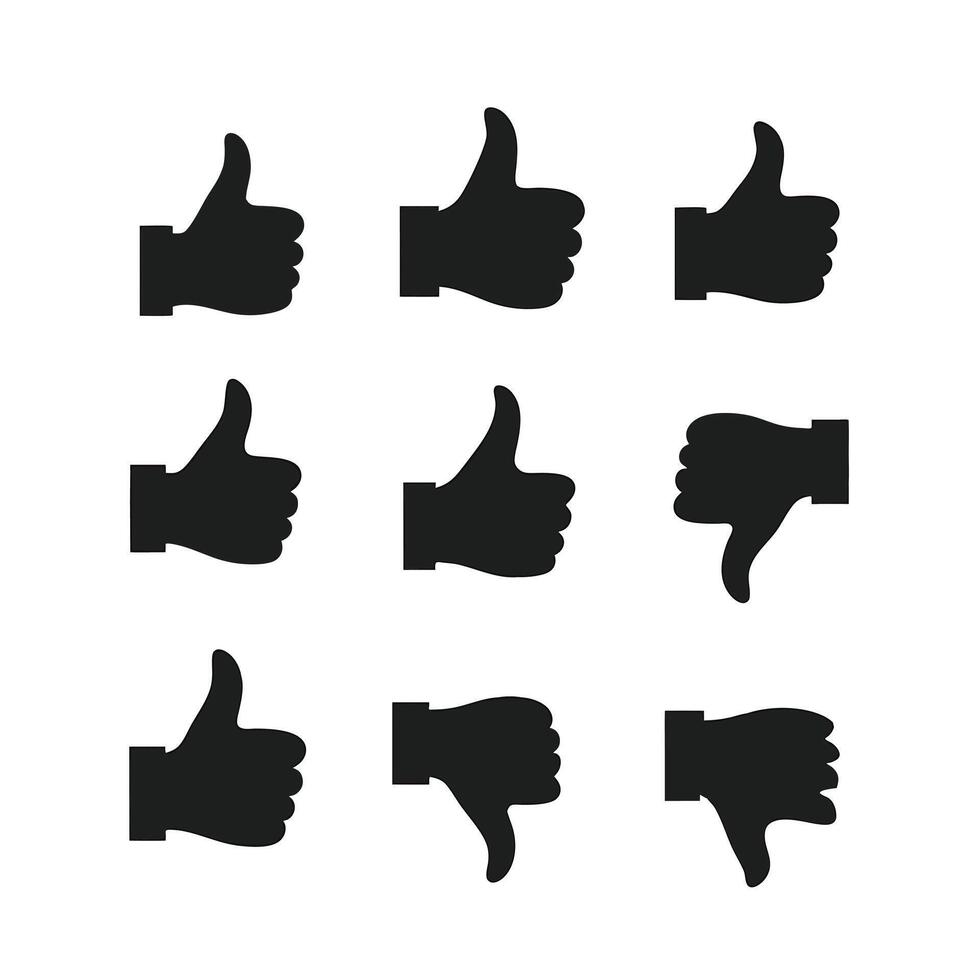 Like and unlike Icon illustration vector
