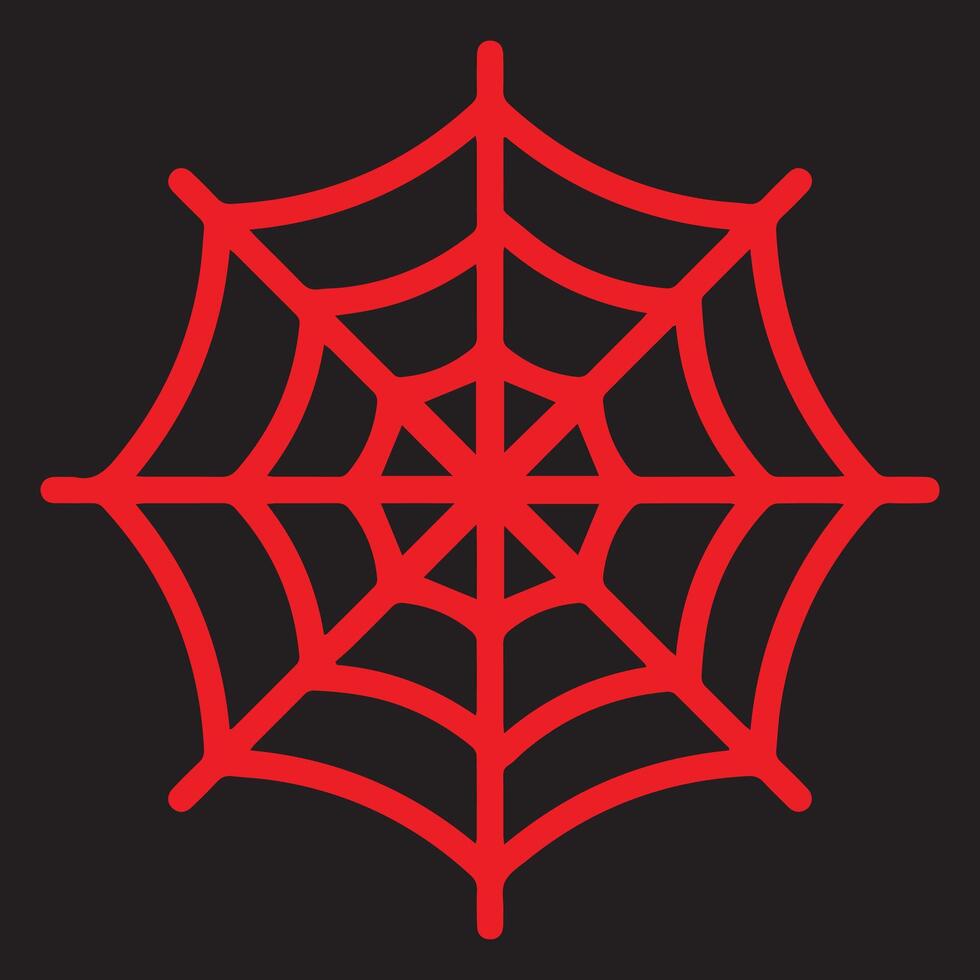 Halloween spider web icon illustration. vector