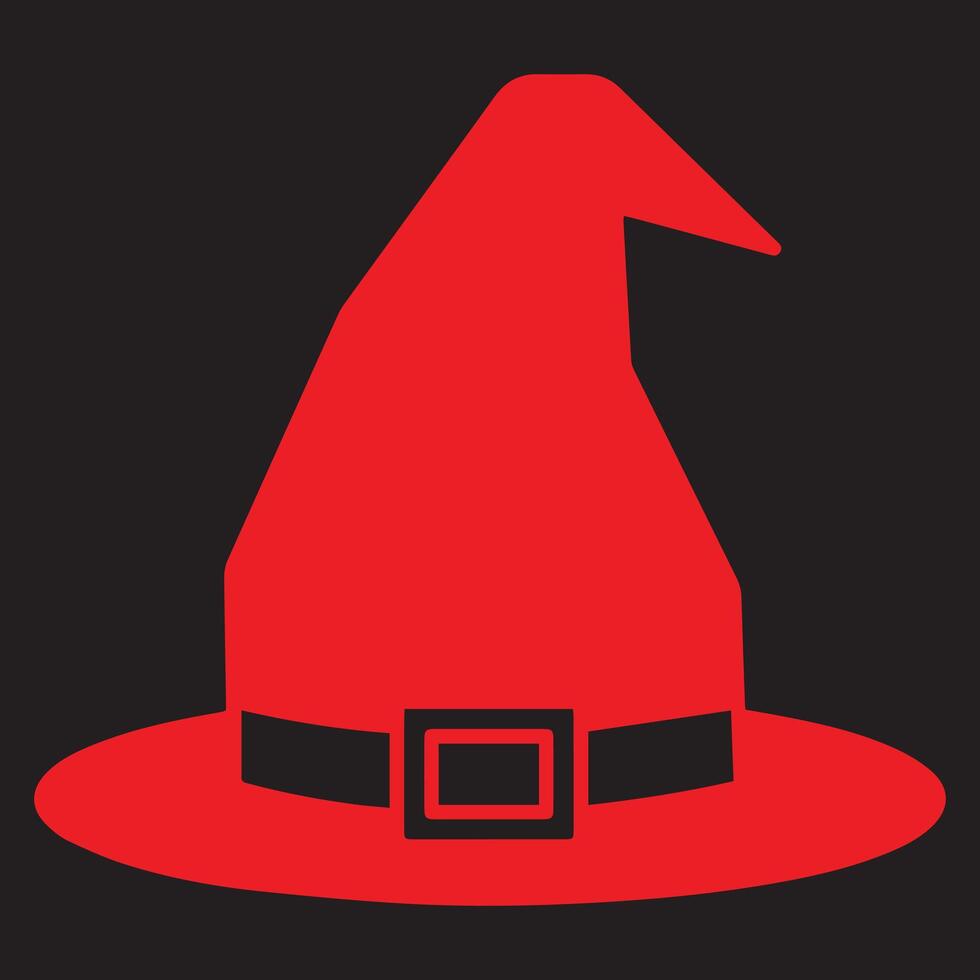 Halloween hat icon illustration. vector