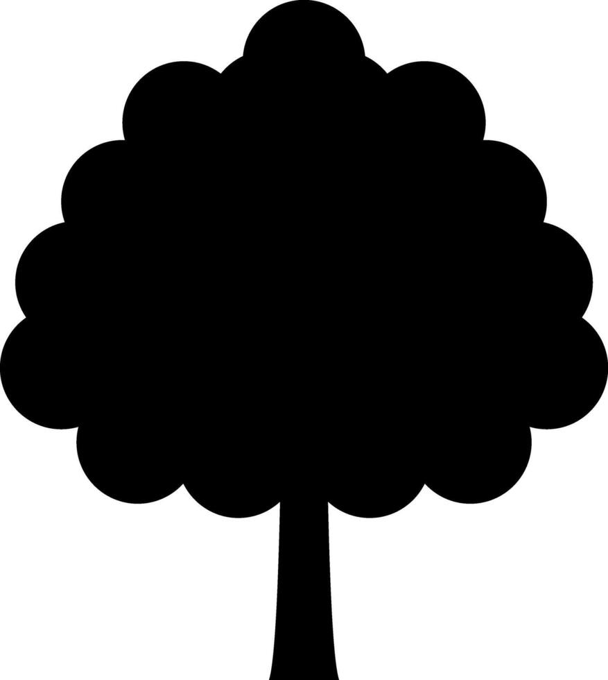 The Trees with the Most Vibrant Fall Leaf Colors. Tree icon, simple silhouettes. Forest. Flat trees set, pines, spruces, conifers and deciduous trees. Autumn Leafs isolated illustration. vector