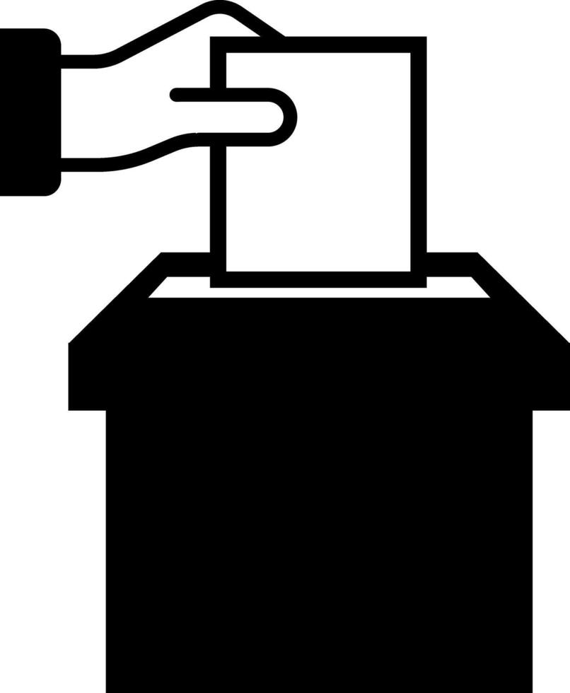 Vote icon. Voting illustration. Ballot box on white isolated background. Election. Democracy, government, campaign, political, voter, ballot, candidate, president icons collection. vector