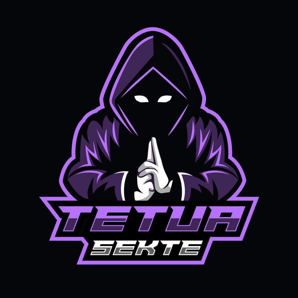 Hacker Anonymous mascot logo esport template design vector