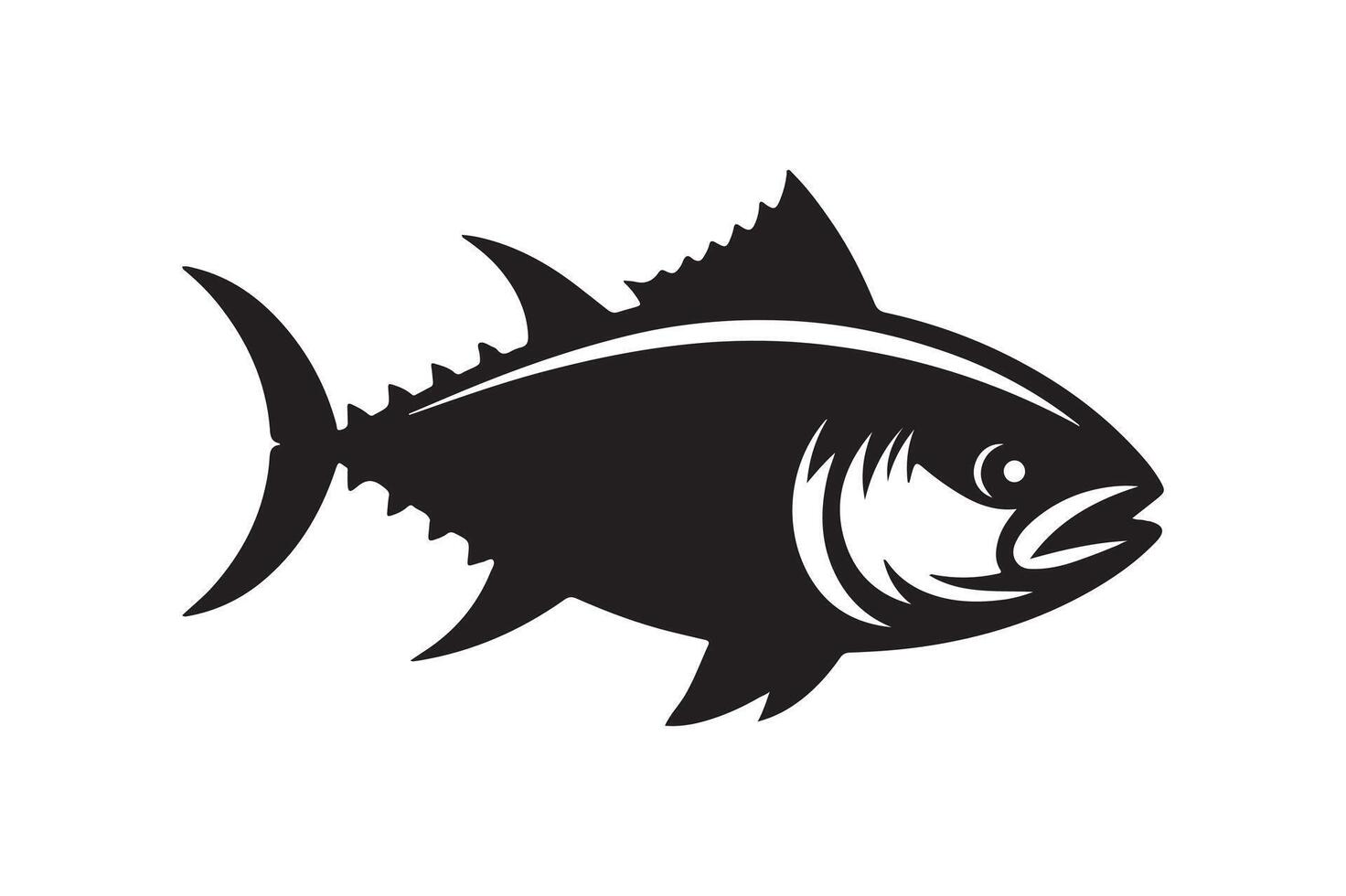 Tuna Fish Silhouette vector