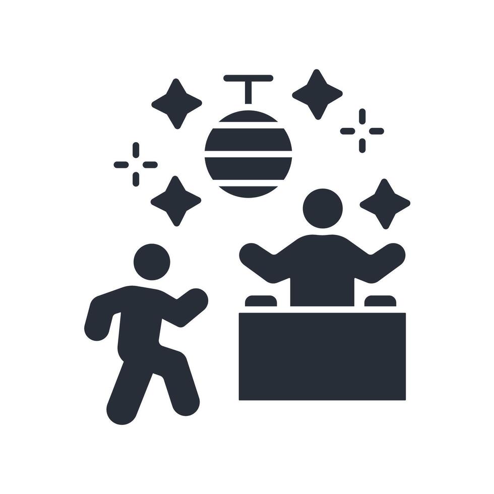 Party icon. .Editable stroke.linear style sign for use web design,logo.Symbol illustration. vector