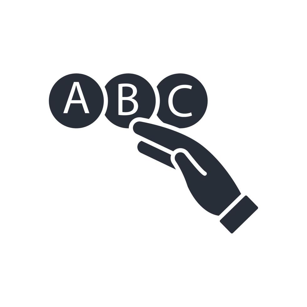 preselection icon. .Editable stroke.linear style sign for use web design,logo.Symbol illustration. vector