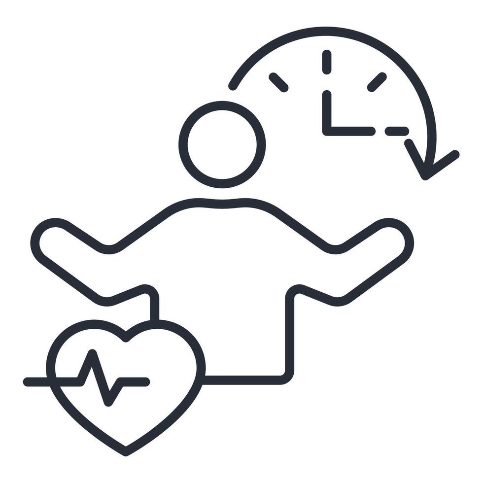 Healthy habits icon. .Editable stroke.linear style sign for use web design,logo.Symbol illustration. vector