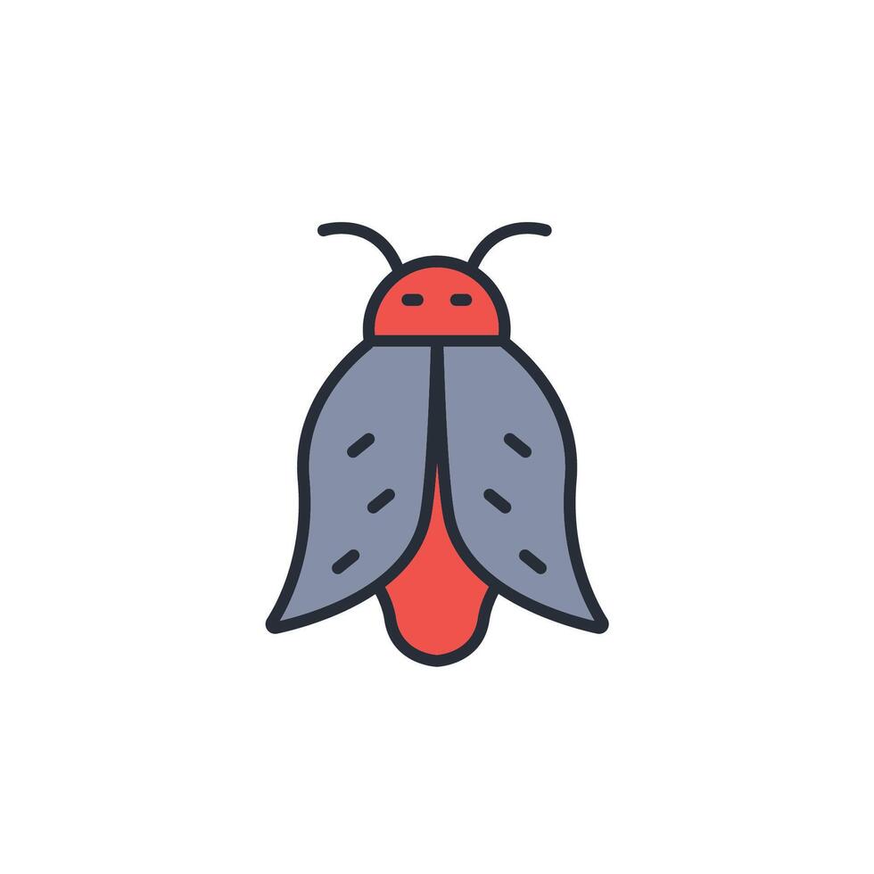 insect icon. .Editable stroke.linear style sign for use web design,logo.Symbol illustration. vector