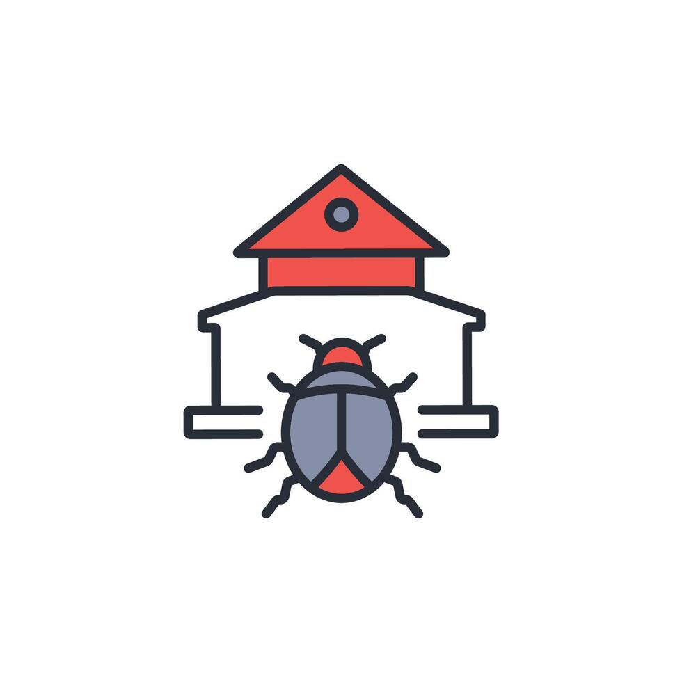 Household icon. .Editable stroke.linear style sign for use web design,logo.Symbol illustration. vector