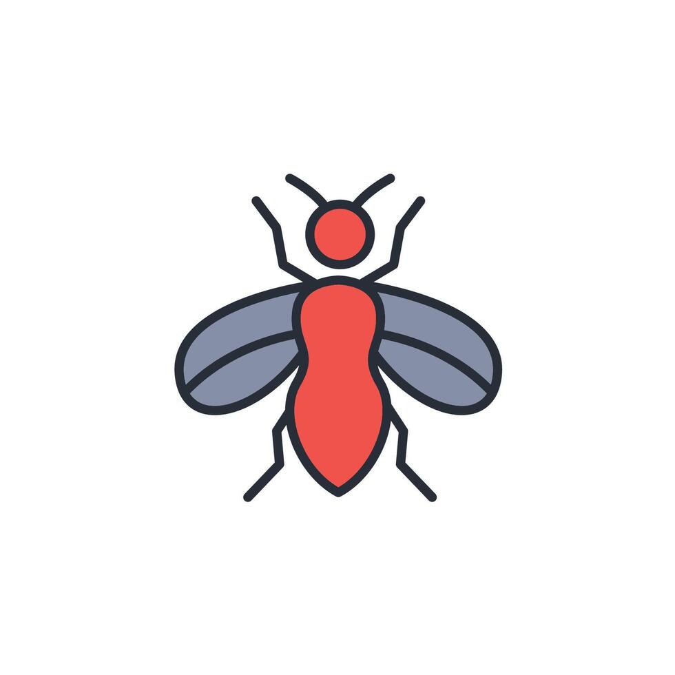 mosquito icon. .Editable stroke.linear style sign for use web design,logo.Symbol illustration. vector
