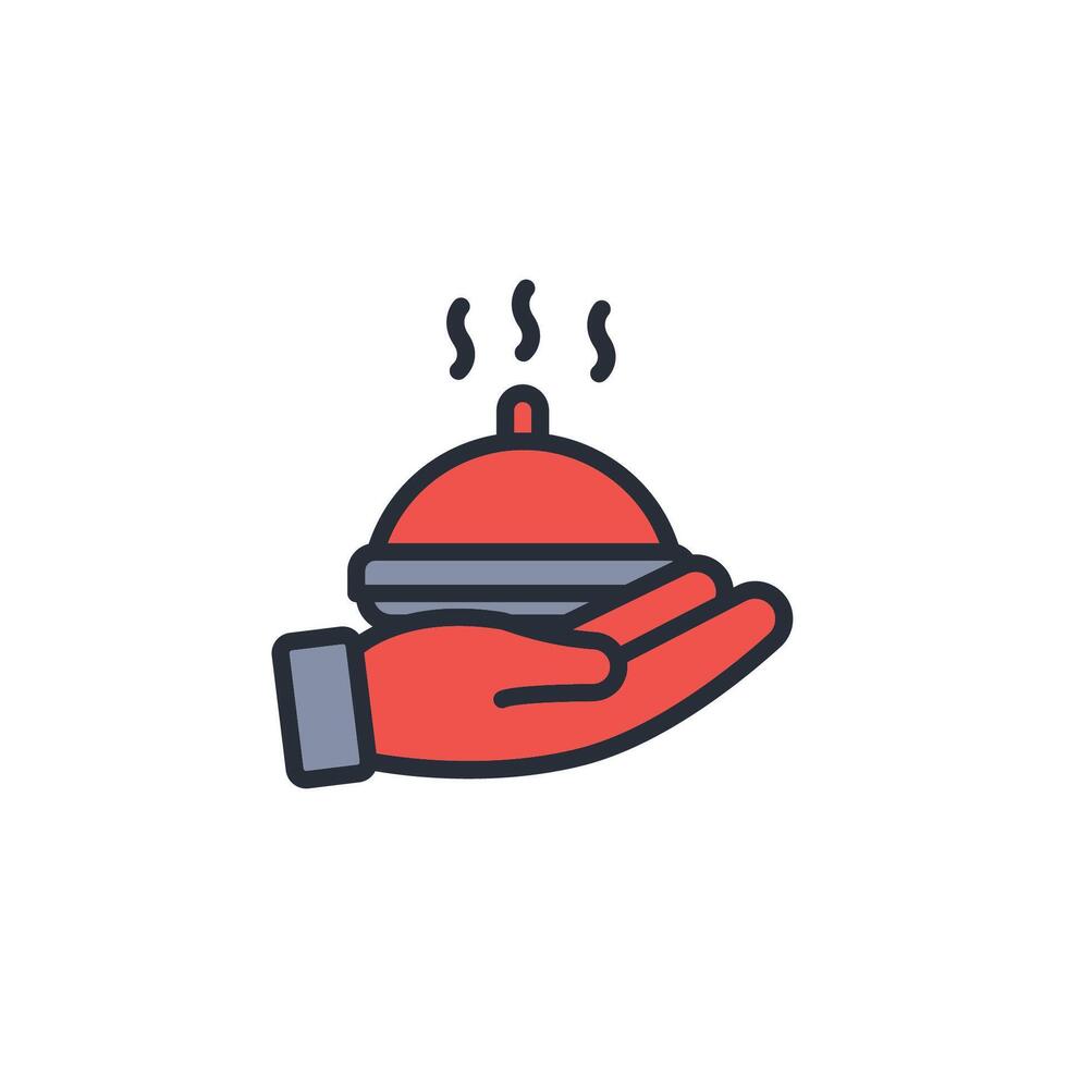 food donation icon. .Editable stroke.linear style sign for use web design,logo.Symbol illustration. vector