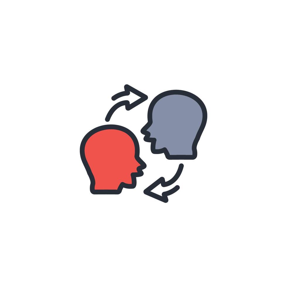 Empathy icon. .Editable stroke.linear style sign for use web design,logo.Symbol illustration. vector
