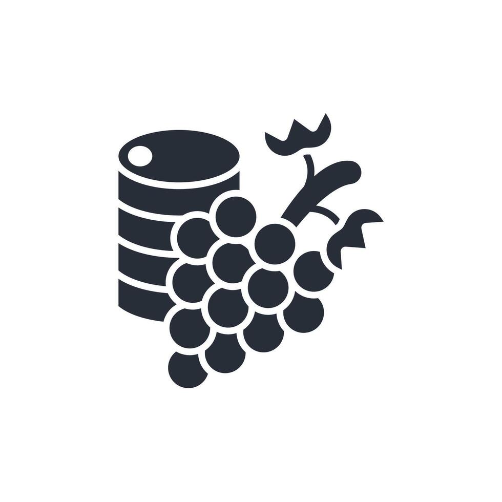wine barrel icon. .Editable stroke.linear style sign for use web design,logo.Symbol illustration. vector