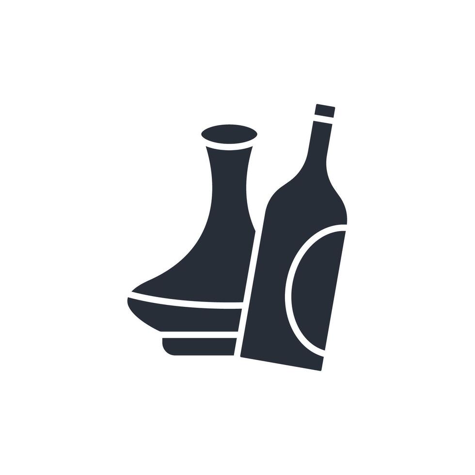 decanter icon. .Editable stroke.linear style sign for use web design,logo.Symbol illustration. vector