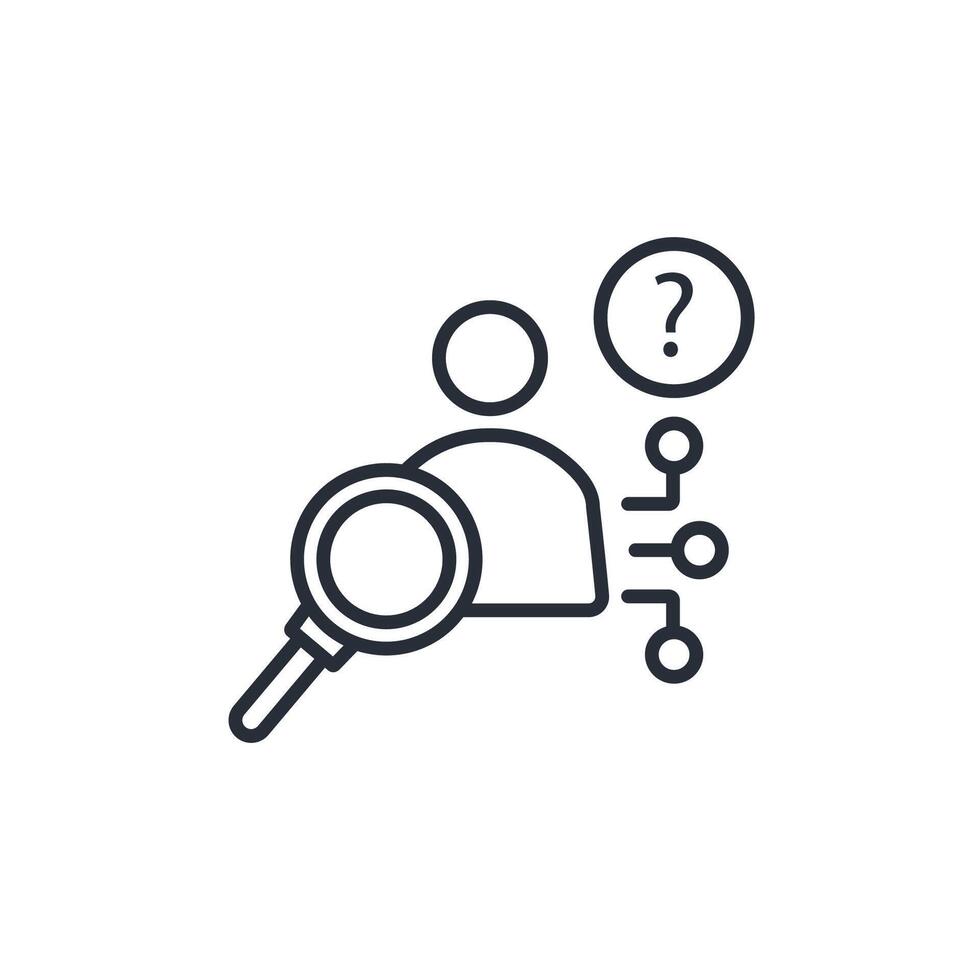 Anonymity icon. .Editable stroke.linear style sign for use web design,logo.Symbol illustration. vector