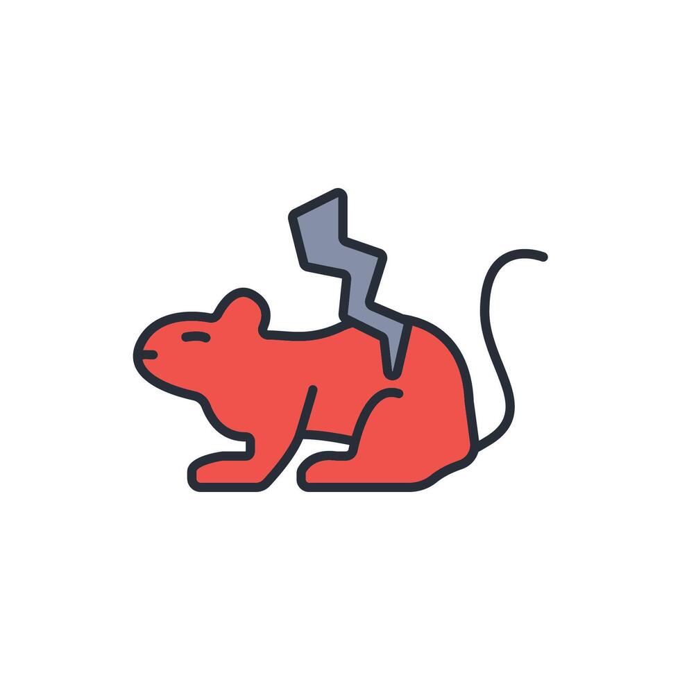 rodent icon. .Editable stroke.linear style sign for use web design,logo.Symbol illustration. vector