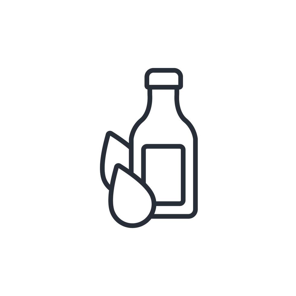 Bottle icon. .Editable stroke.linear style sign for use web design,logo.Symbol illustration. vector